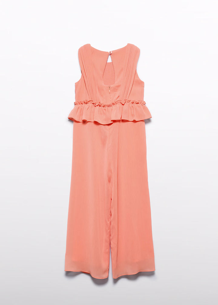 Bambula Chiffon Jumpsuit Coral