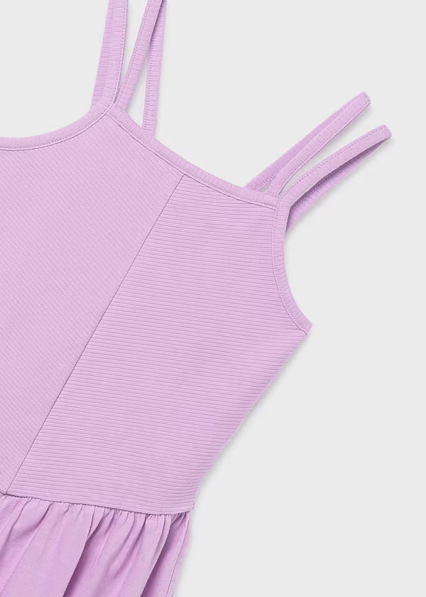 Lilac Ribbed Tank Dress