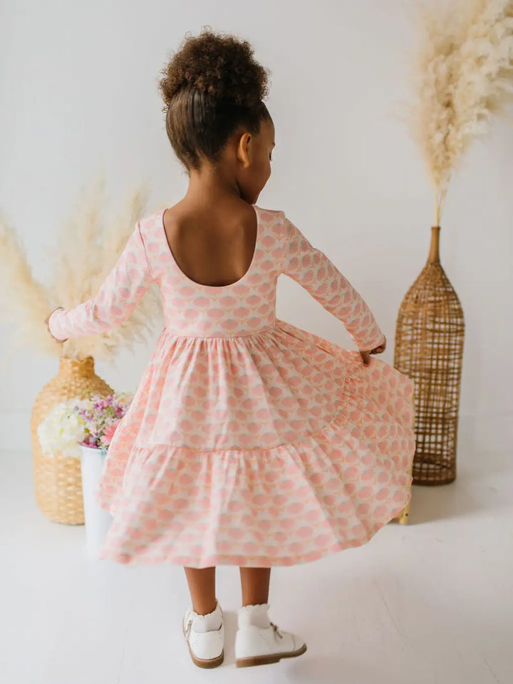 Gwendolyn Ruffle Dress in Petal Pop