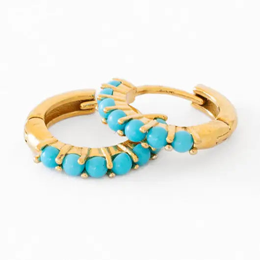 Turquoise Hoop Earrings