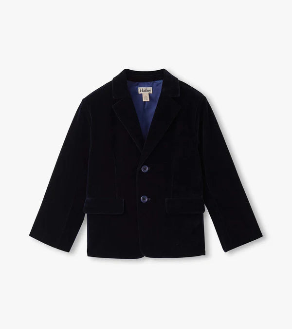 Navy Velveteen Blazer
