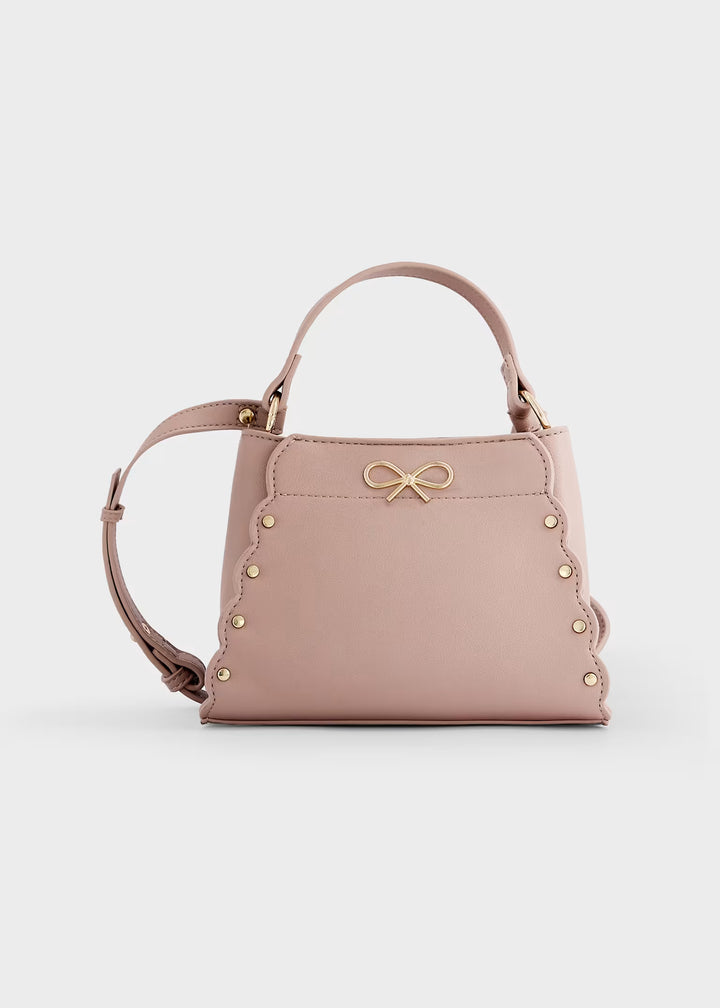 Faux Leather Bow Bag