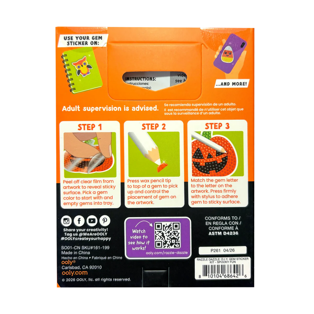 Mini Razzle Dazzle D.I.Y Sticker Kit Spooky Fun