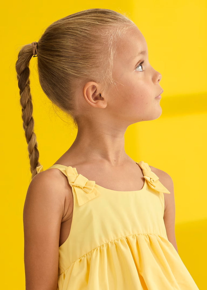 Ruffled Taffeta Dress