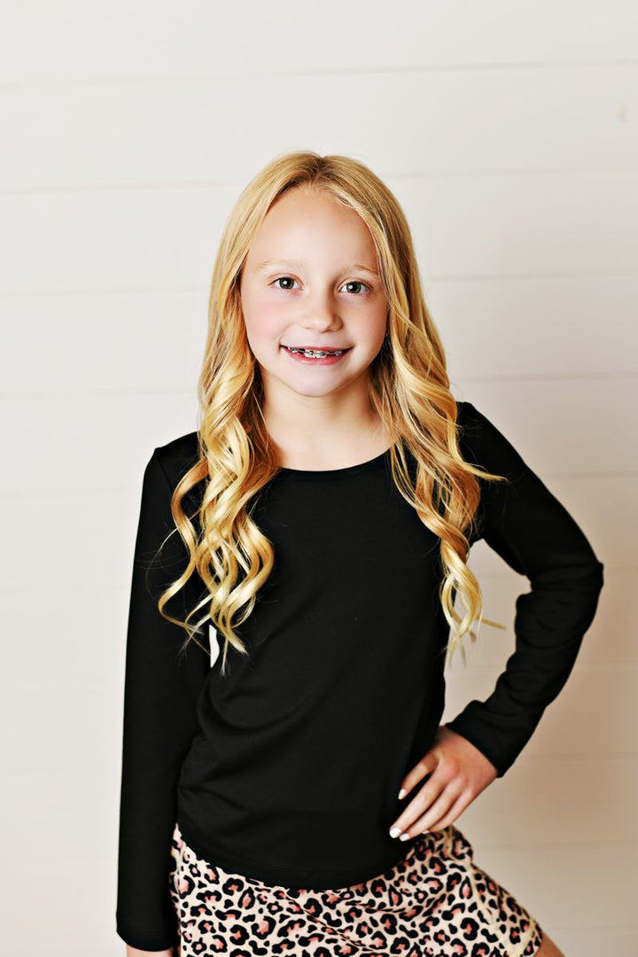 Black Ruched Top