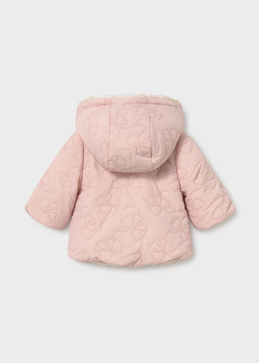 Newborn Girl Reversible Puffer Jacket