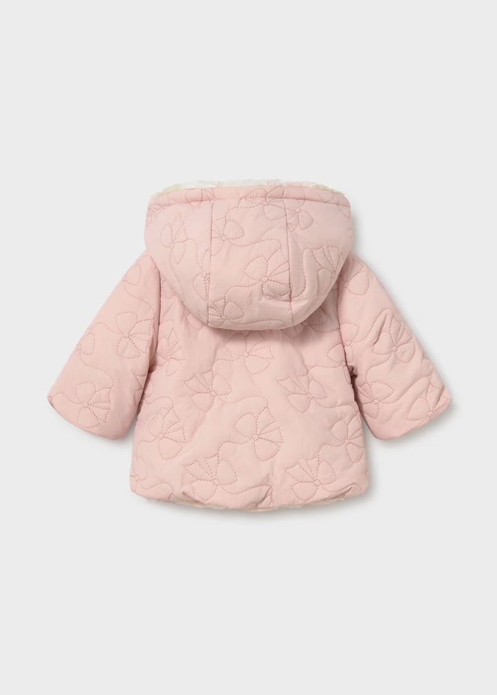 Newborn Girl Reversible Puffer Jacket