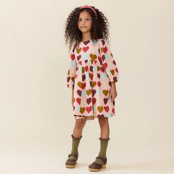 Bea Dress - Multi Harvest Hearts