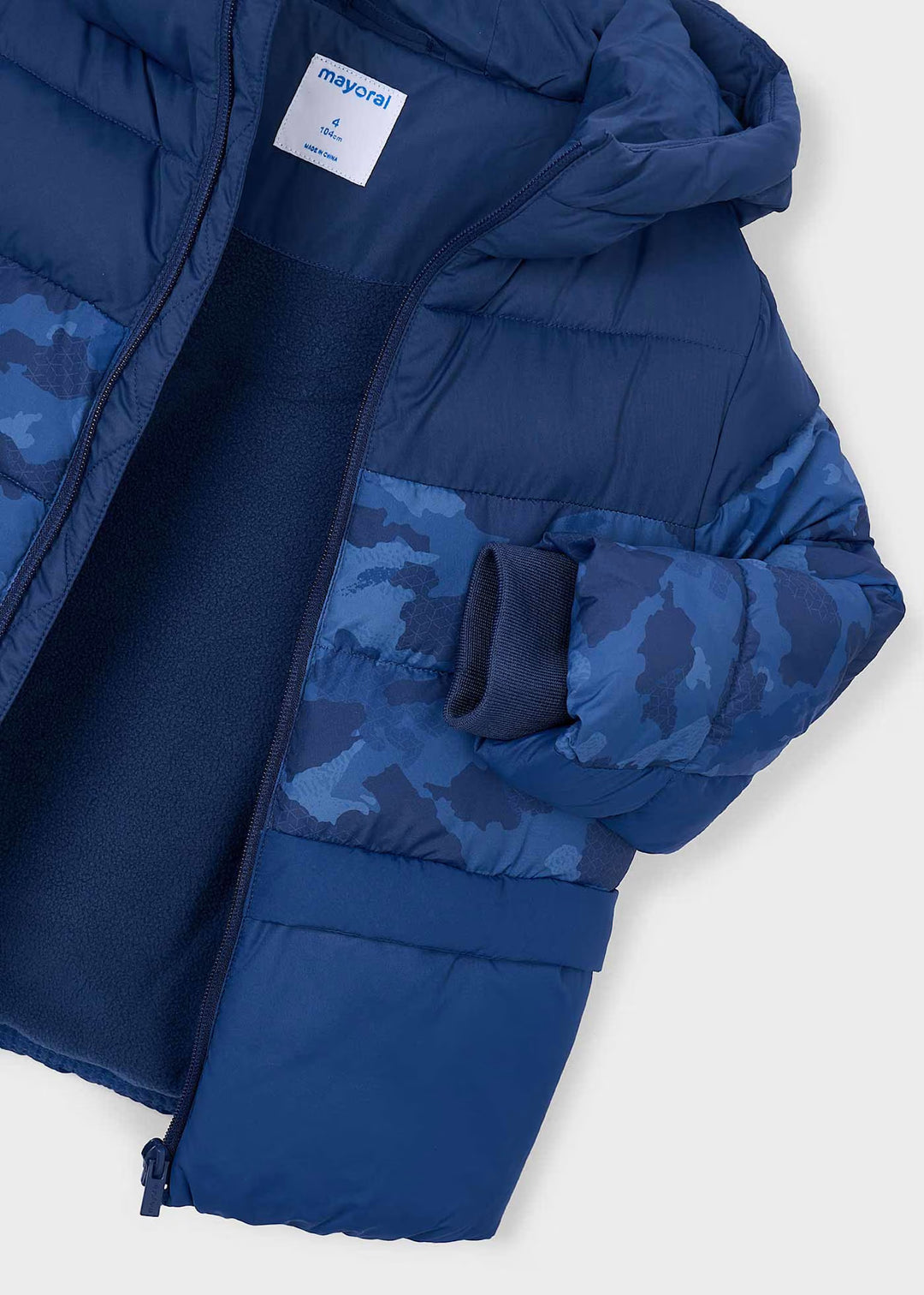 Camo Blue Puffer Jacket
