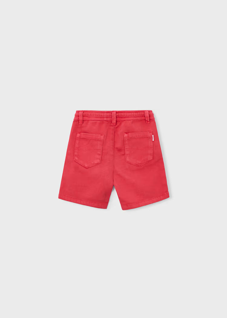 Drawstring Shorts in tomato