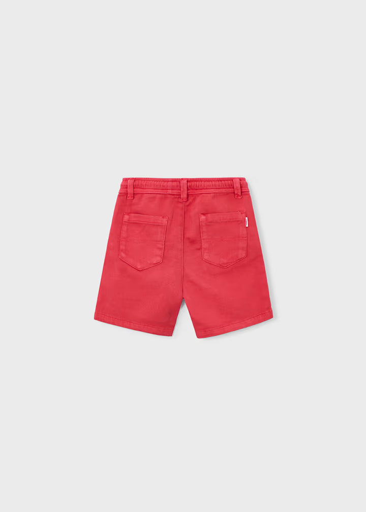 Drawstring Shorts in tomato