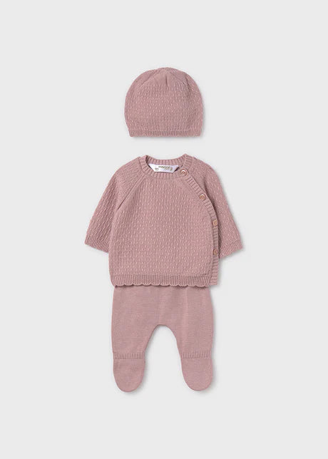 3 piece Knit Set in Pink