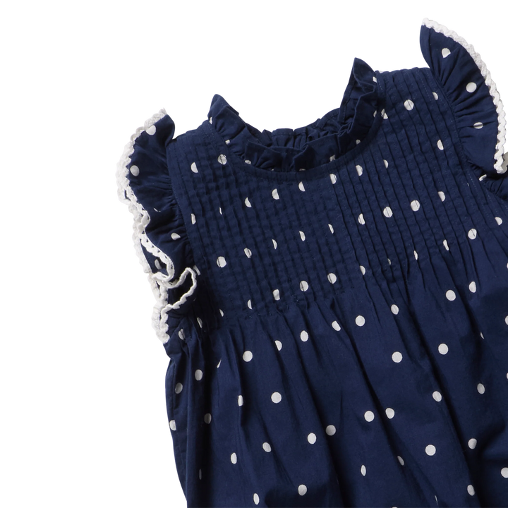 Baby Girls Jaipur Bubble Navy Dot