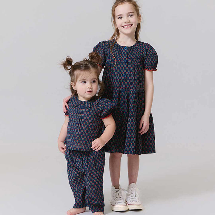 Dawson 2pc Set Navy Carnation