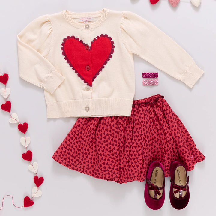 Constance Sweater Scalloped Heart