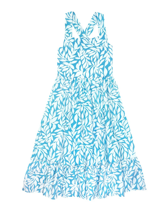 Coast Line Maxi Dress in Blue Grotto