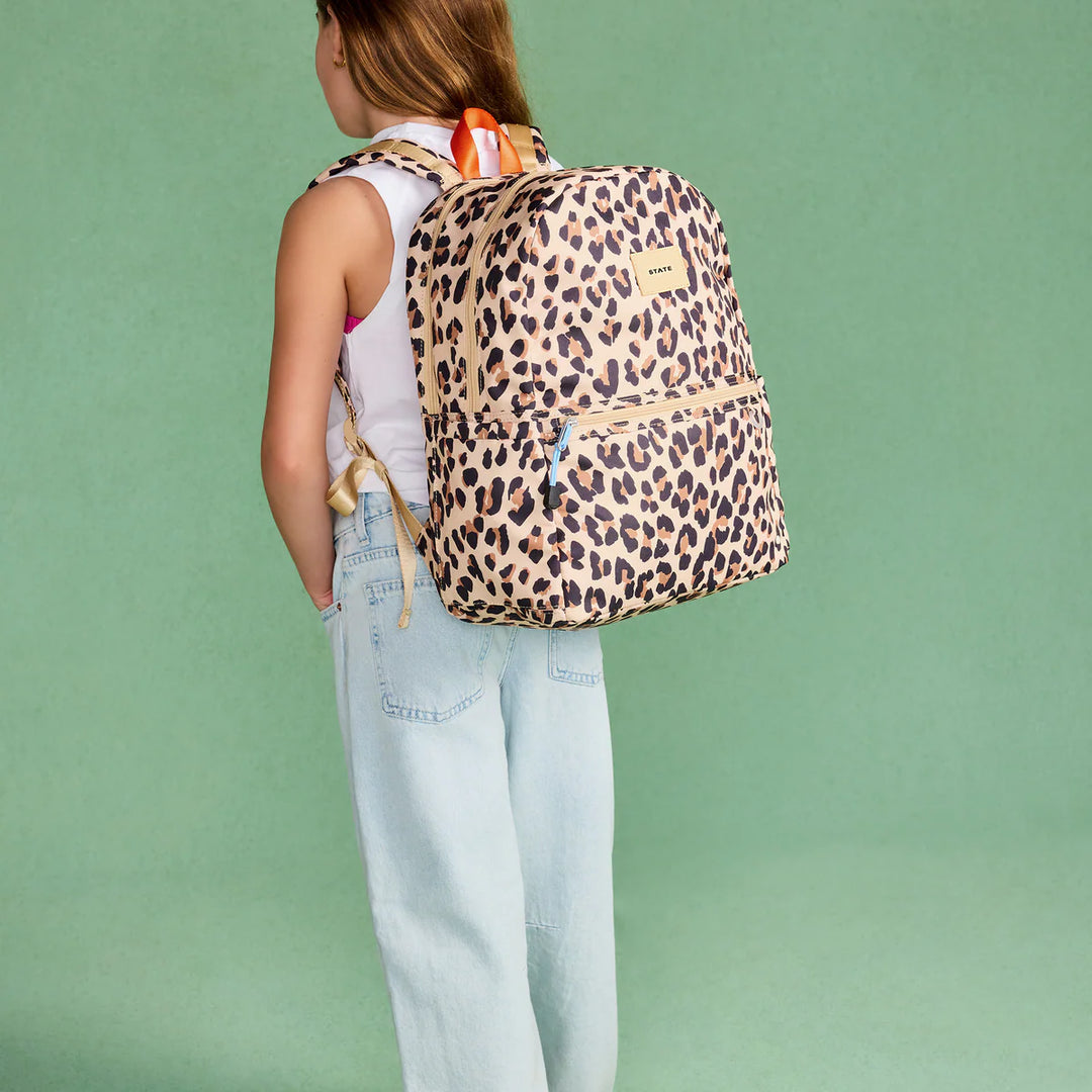 Kane Double Pocket Backpack – Leopard