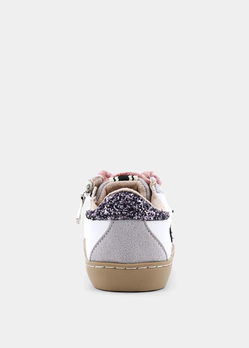Paula Mini Pewter Glitter Sneaker