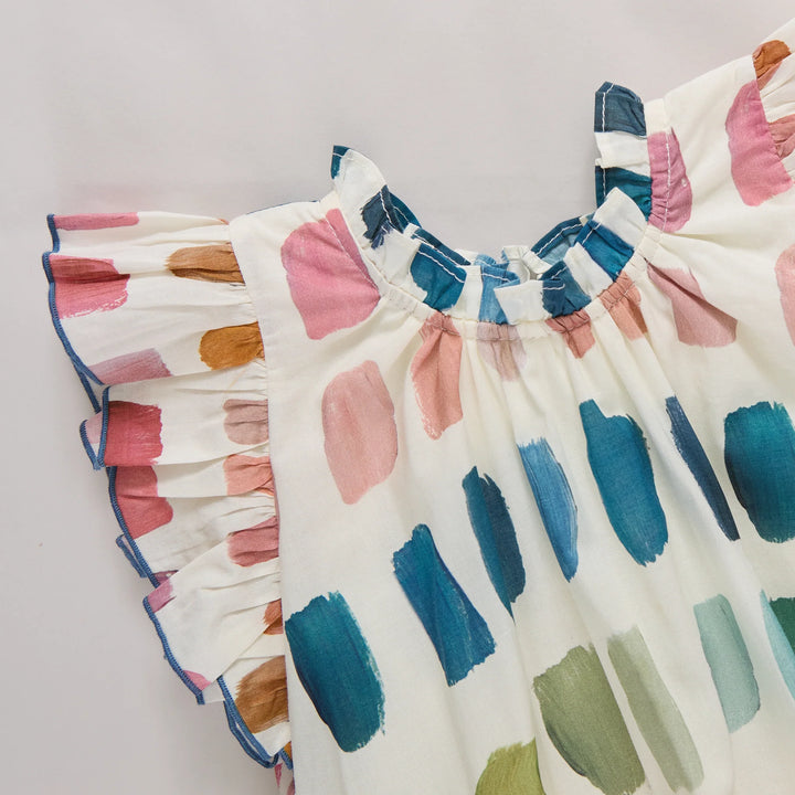 Harper Dress Paint Patches