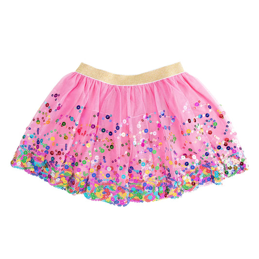 Raspberry Confetti Tutu Skirt