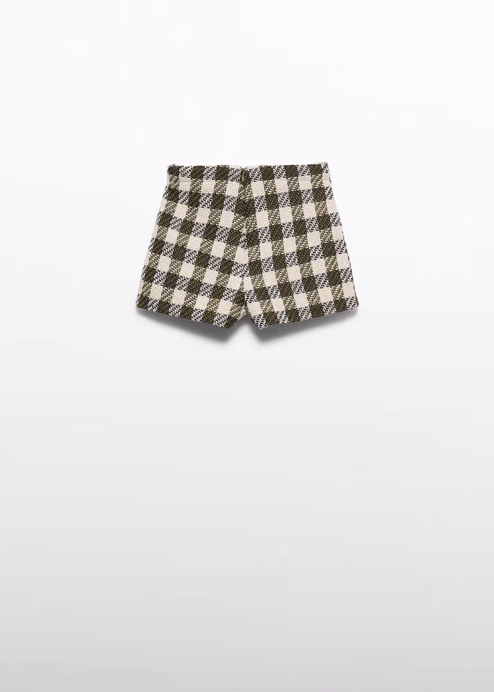 Houndstooth Short