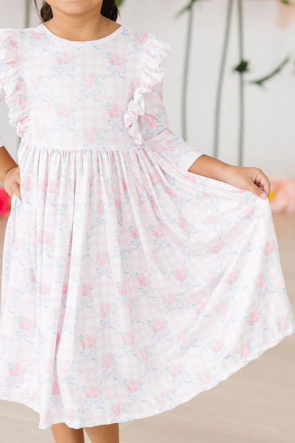 Ribbons and Roses Ruffle Twirl Dress