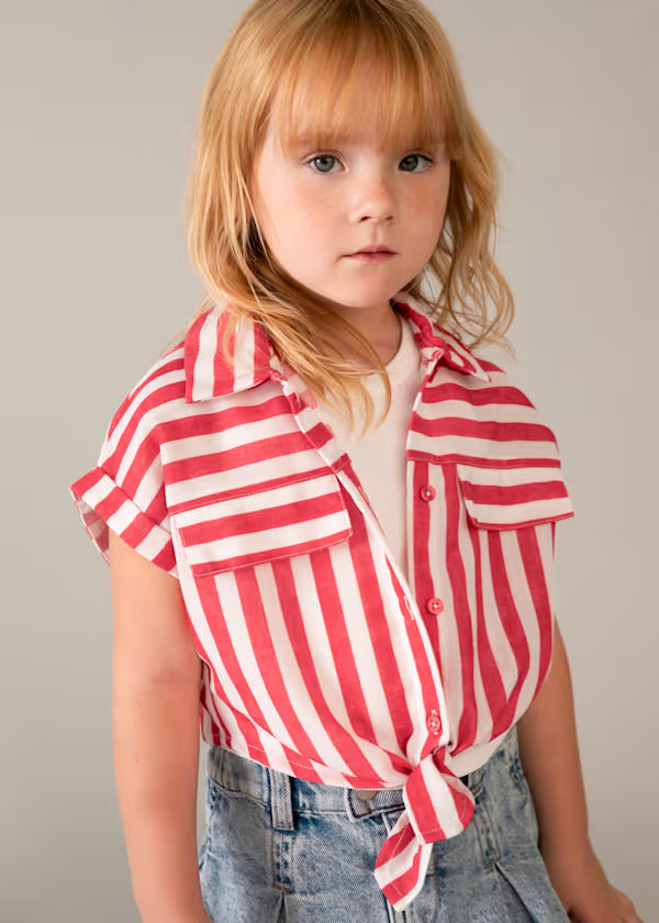 Striped Shirt with Tank Set