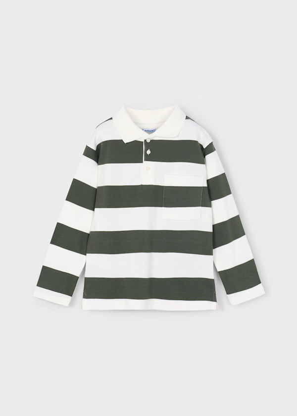 Rugby Longsleeve Striped Polo