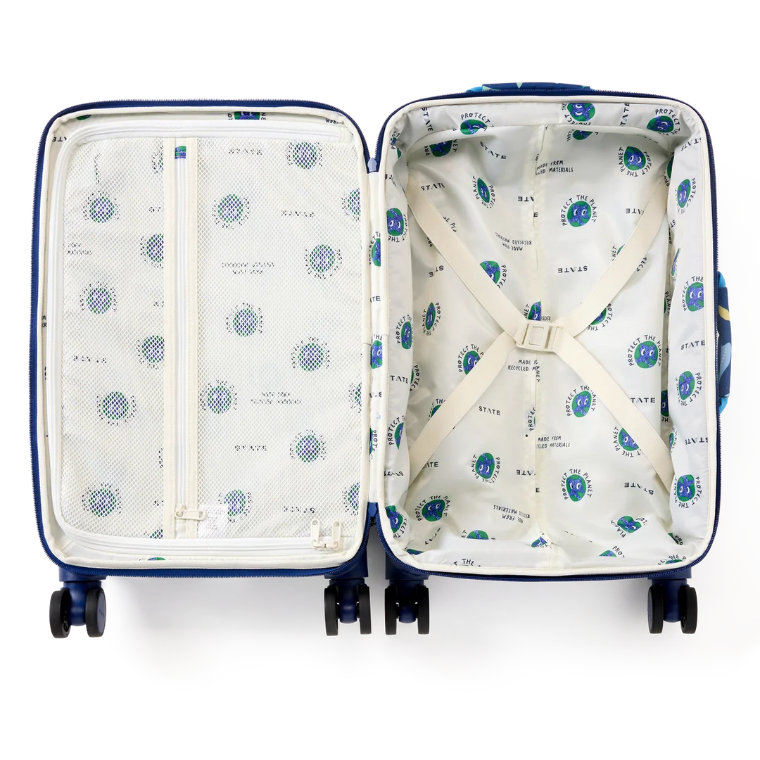 Logan Carry On Suitcase Dino Fossils