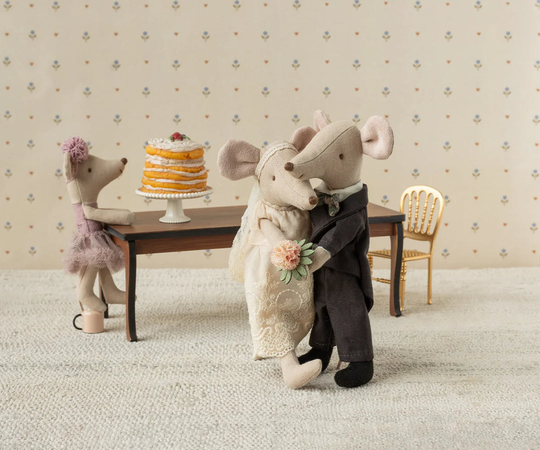 Wedding Mice Couple in Box Mum and Dad
