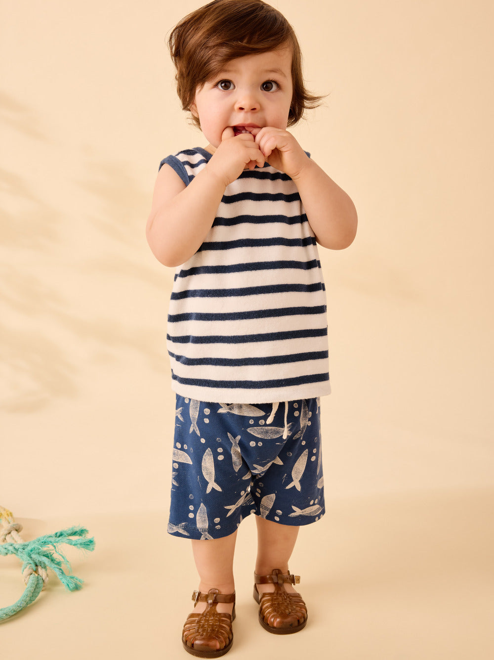 Terrycloth Tank and Shorts Baby Set