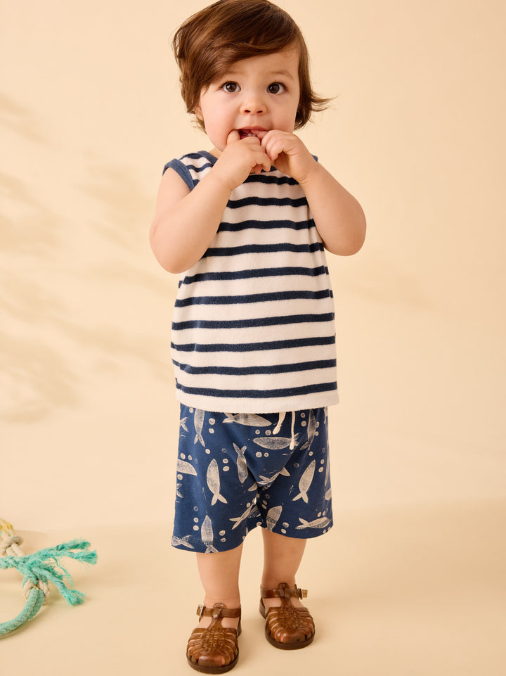 Terrycloth Tank and Shorts Baby Set