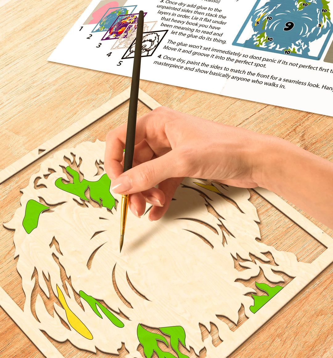Doodle Dog Wood Art