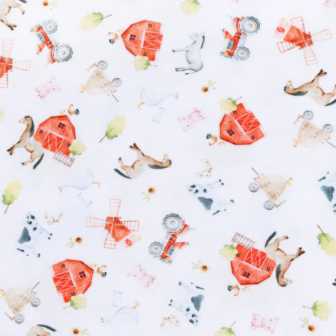 Barnyard Babies Zipper Footie