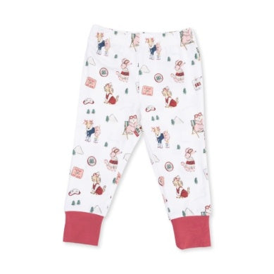 Winter Sports Dogs Long Sleeve Loungewear Set
