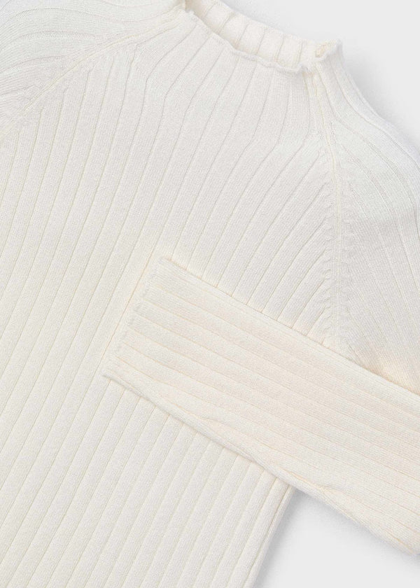 Ribbed Mock Knit Sweater
