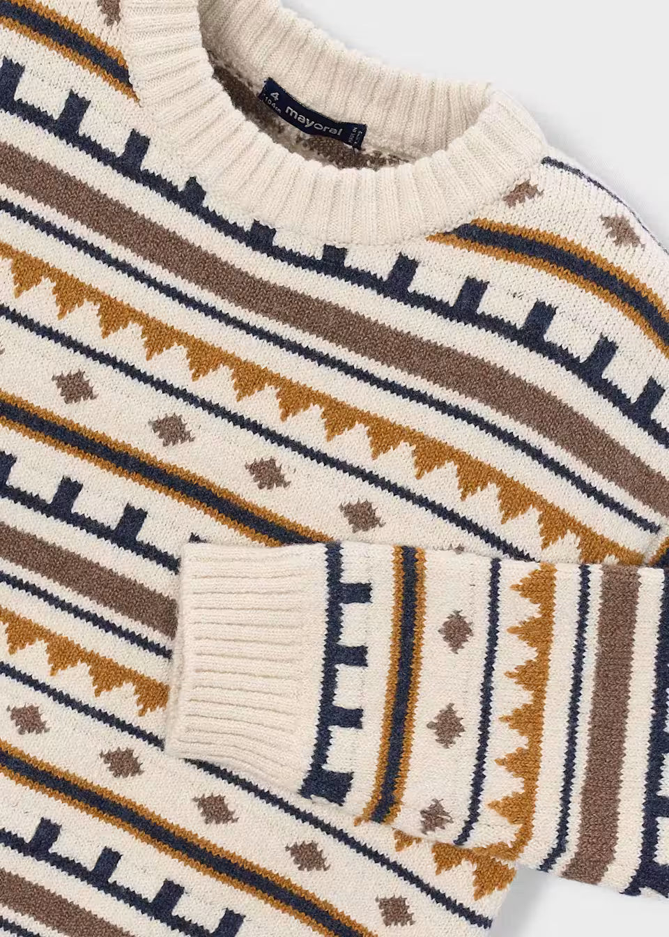 Jacquard Striped Sweater
