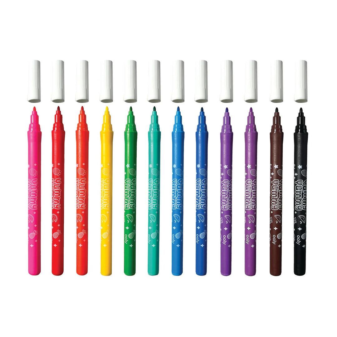 Yummy Yummy Fruit Scented Markers Set of 12