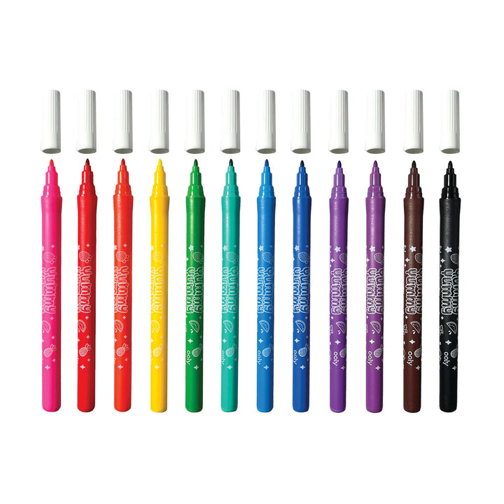 Yummy Yummy Fruit Scented Markers Set of 12