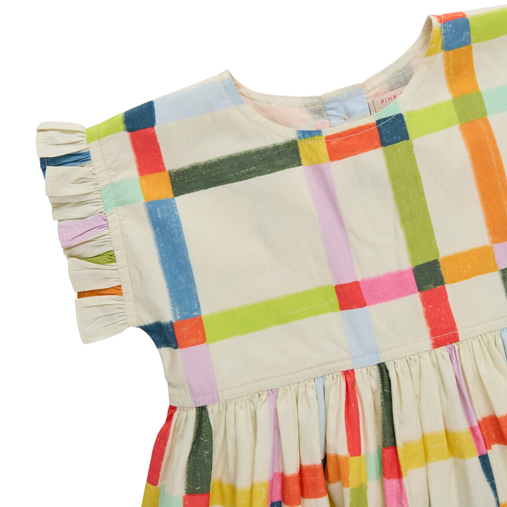 Multi Tattersall Adaline Dress