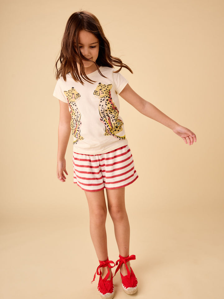 Terrycloth Stripe Short