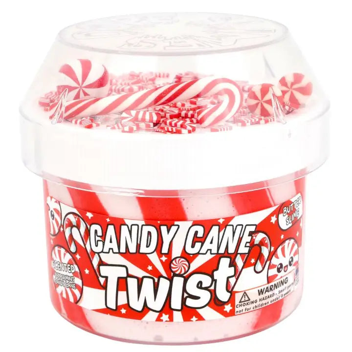 Candy Cane Twist Christmas Slime