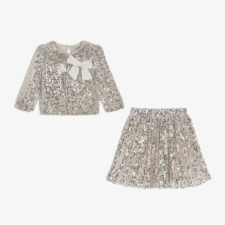 Sequin Skirt Set