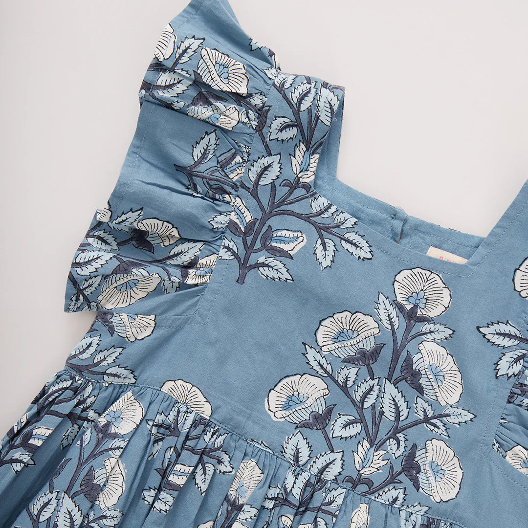 Blue Bouquet Floral Elsie Dress