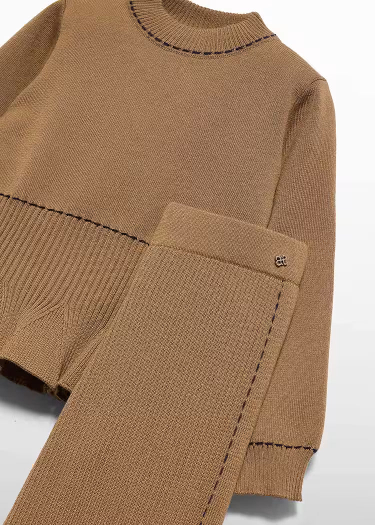 Knit Flared Pant set