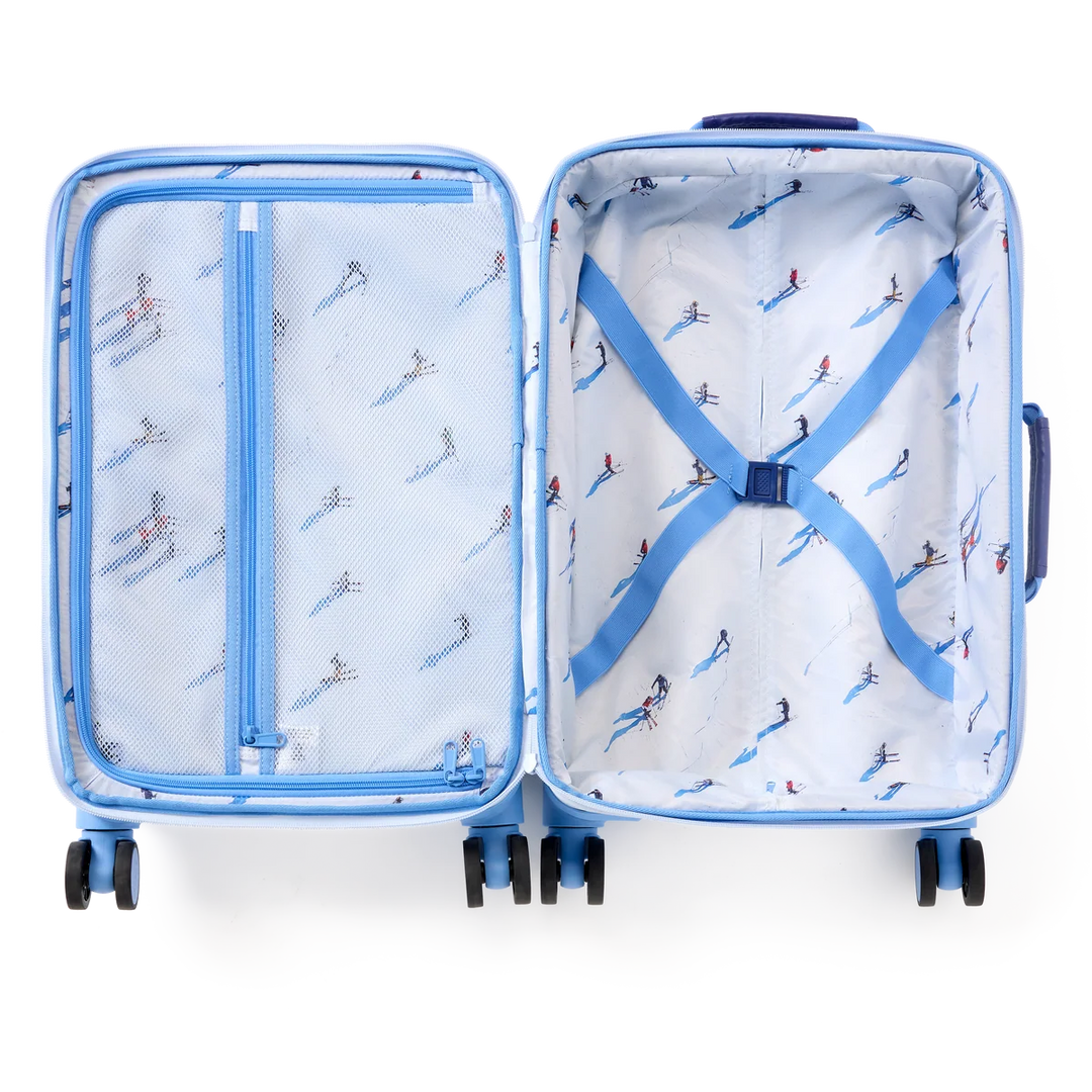 Gray Malin Logan Carry On Suitcase Deer Valley Skiers
