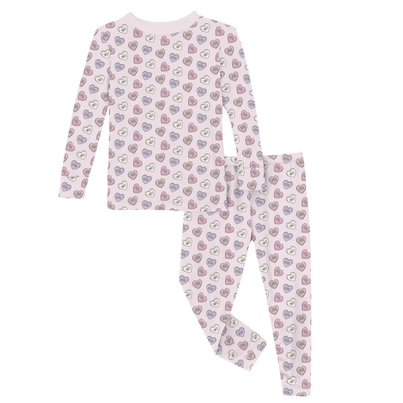 Candy Hearts Bamboo Pajama Set