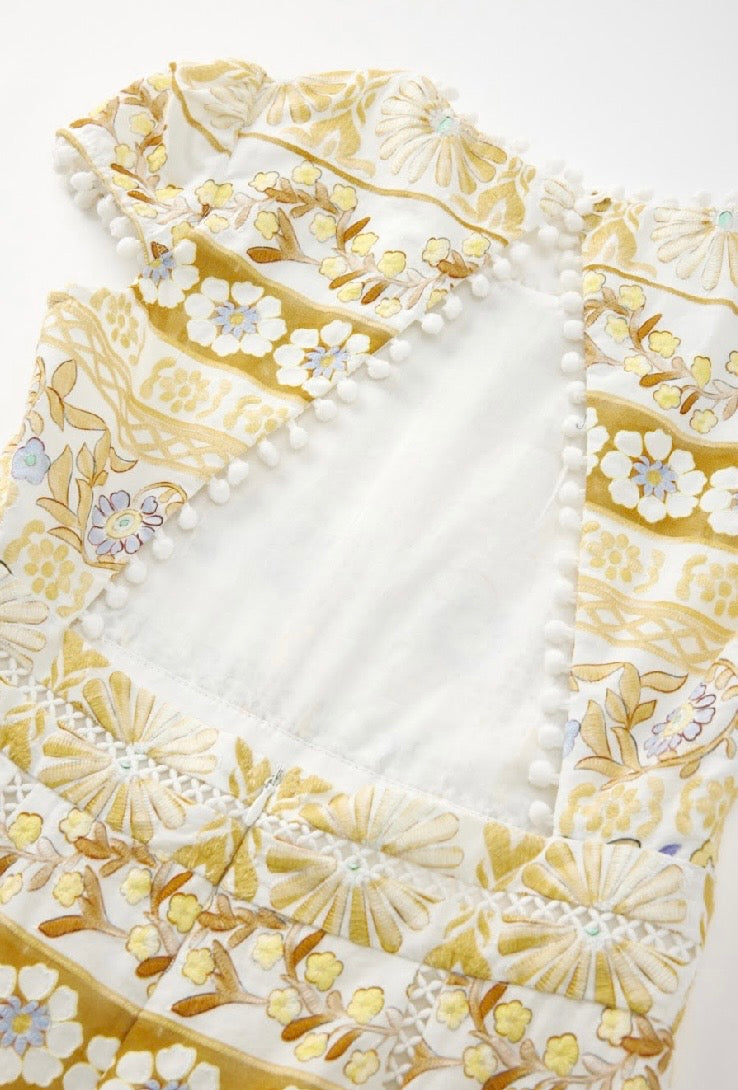 Lara Embroidery Mini Dress