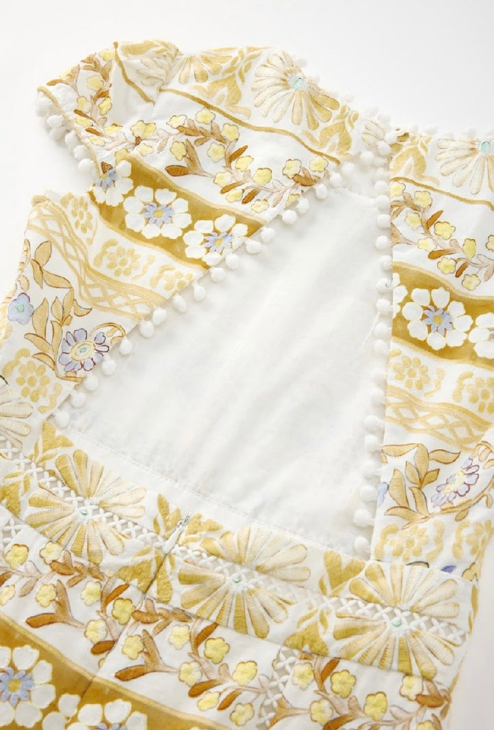 Lara Embroidery Mini Dress