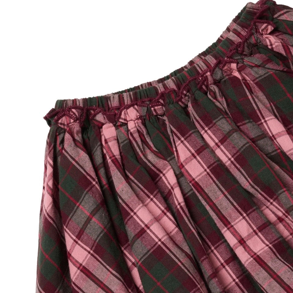 Gianna Skirt Burgundy Tartan